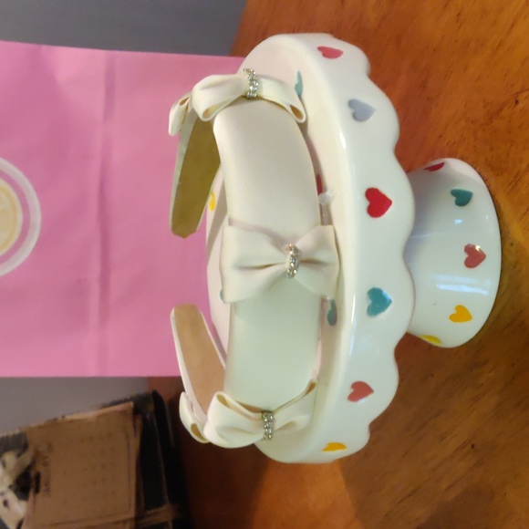Designer headband with bows and crystal s very comfortable NWT - Picture 9 of 16